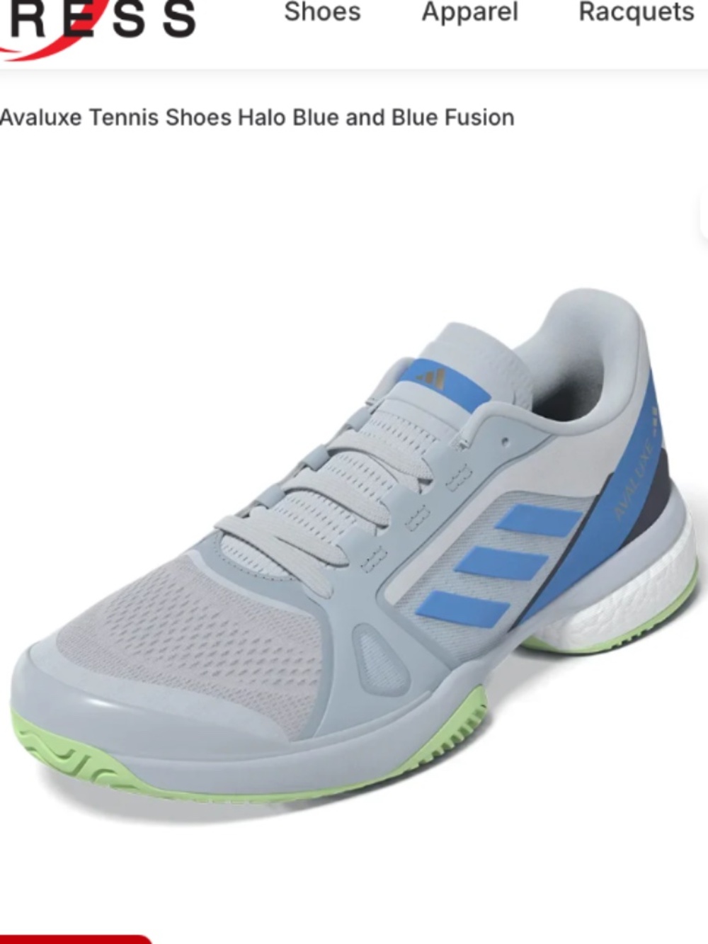 Adidas ladies Avaluxe tennis shoes Halo Blue and Fusion size 8 M